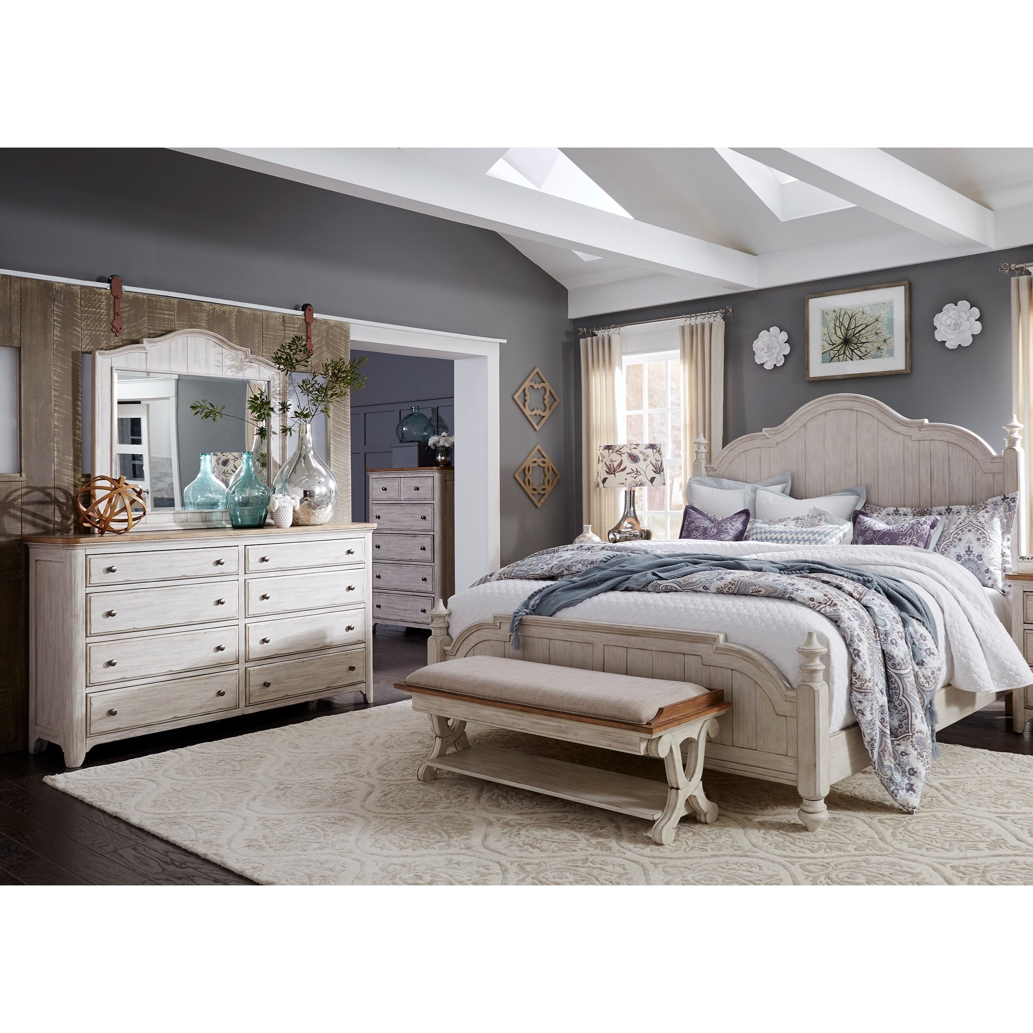 Liberty Furniture Farmhouse Reimagined 652BRQPSDMC Queen Bedroom